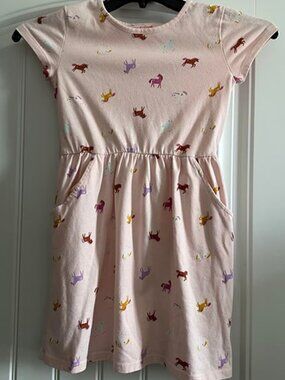 Cat & Jack Girls Unicorn Dress 7/8